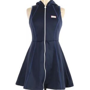 Hunter for Target scuba sleeveless navy blue dress